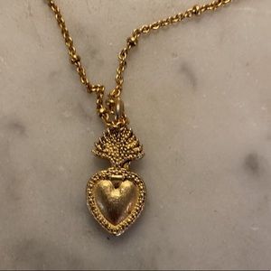 VSA Sacred Heart logo charm necklace